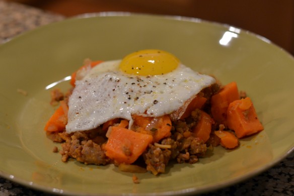 Sweet Potato & Chorizo Hash